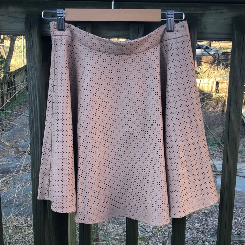Anthropologie Vegan Leather Skirt